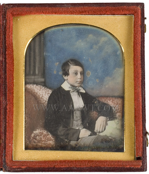 Daguerreotype, Young Boy
Sixth Plate, entire view